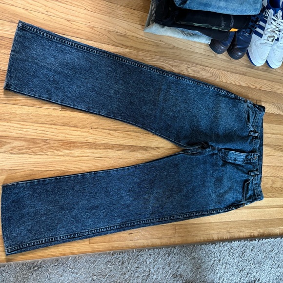 Wrangler Men's Acid Wash Navy Jeans 36x32 - Picture 6 of 6